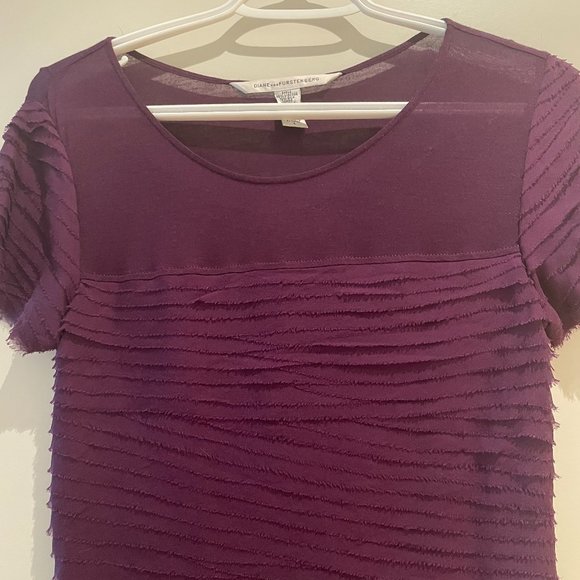 DVF Purple Noelle Dress - Picture 6 of 10